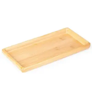 Bandeja em bambu para servir 30x15cm personalizada