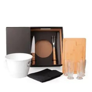 Kit para churrasco com balde 9 peças personalizado