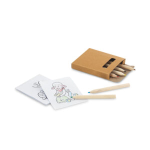 Kit para pintar em caixa kraft reciclado personalizado