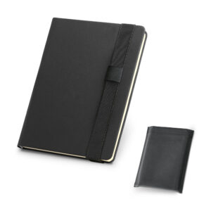 Caderno A5 em couro sintético personalizado