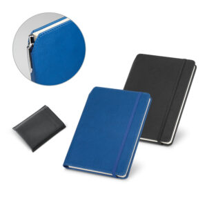 Caderno A5 em couro sintético personalizado