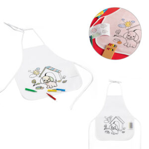 Avental infantil para colorir personalizado
