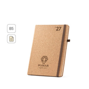 Agenda em cortiça personalizada