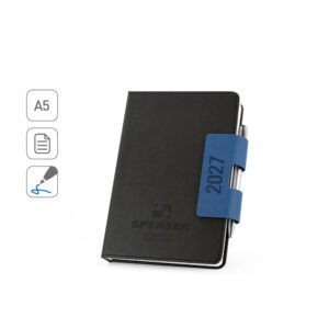 SPENSER A5. Agenda A5 com capa dura em PU