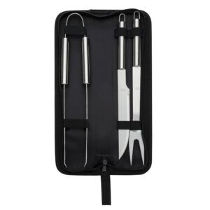 Kit churrasco 3 peças em estojo de nylon personalizado