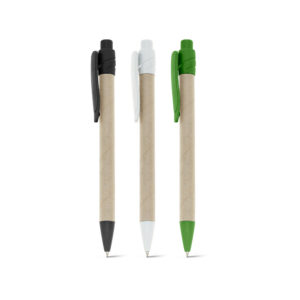 Caneta em papel kraft personalizada