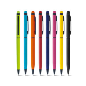 Caneta com touch em alumínio personalizada