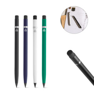 Caneta sem tinta em alumínio personalizada