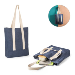 Sacola casual em denim reciclado personalizada