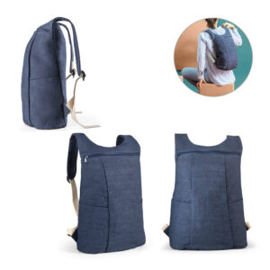 Mochila casual em denim reciclado 8 litros personalizada