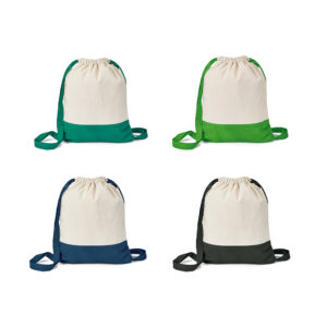 Sacola mochila em algodão personalizada