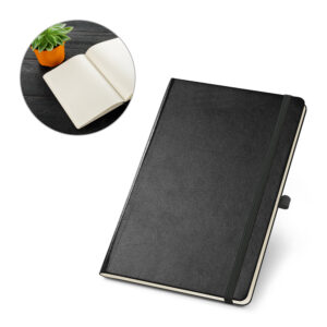 Caderno A5 de capa dura PVC com páginas pontilhadas personalizado