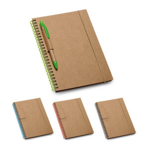 Caderno B6 em papel reciclado personalizado