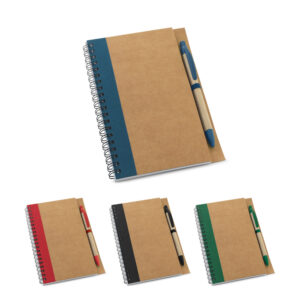 Caderno B6 espiral em cartão personalizado