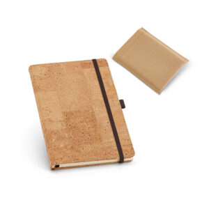 Caderno A6 em cortiça personalizado