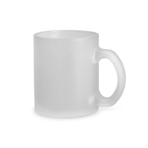 Caneca em vidro fosco 340ml personalizada