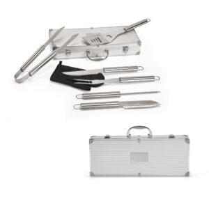 Kit churrasco em estojo de alumínio personalizado