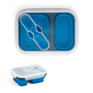 Marmita hermética retrátil em silicone e PP personalizada