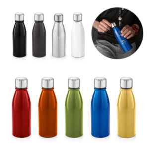 Squeeze em alumínio com tampa em inox 500ml personalizado