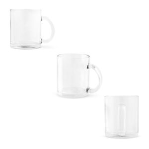 Caneca em vidro para sublimação 350ml personalizada