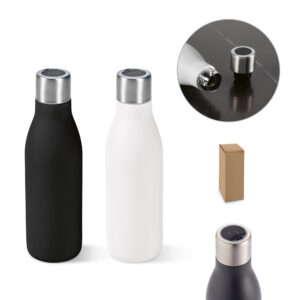 Garrafa térmica em inox reciclado com auto-sanitização UV 500ml personalizada