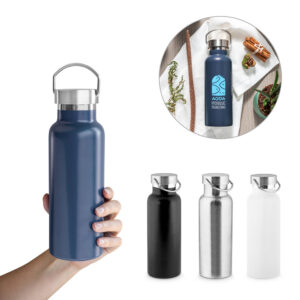 Garrafa térmica em aço inox reciclado 810ml personalizada