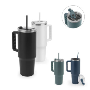 Copo térmico grande em inox reciclado 1.3l personalizado