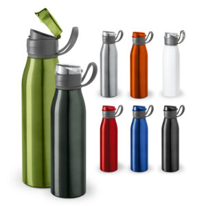 Squeeze em alumínio com tampa flip 650ml personalizado