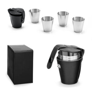 Kit com 4 copos em inox 25ml personalizado