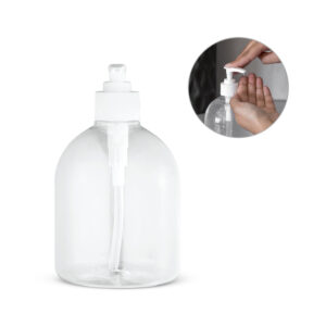 Frasco dispenser em plástico personalizado