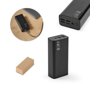 Bateria portátil em plástico reciclado personalizada