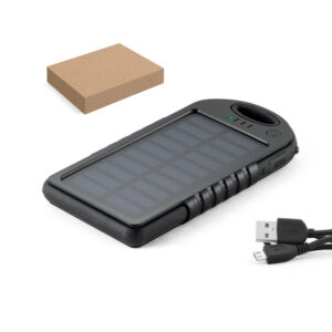 Bateria portátil solar em ABS 2000mAh personalizada