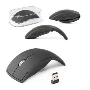 Mouse wireless dobrável 2,4G em ABS reciclado