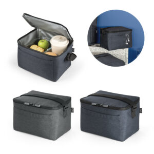 Bolsa térmica em poliéster reciclada 600D 6 litros personalizada