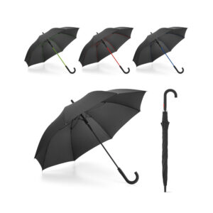 Guarda-chuva automático em pongee 190T com varetas coloridas personalizado