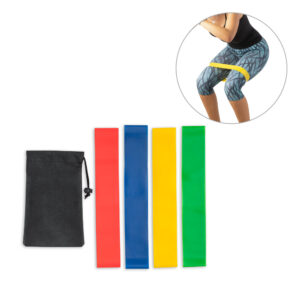 Conjunto 4 bandas elásticas de ginástica personalizado