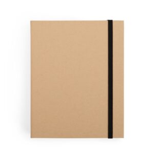 Bloco de anotações em kraft com 5 canetas personalizado