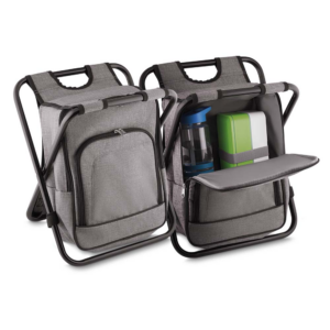 Mochila térmica conversível em banco personalizada