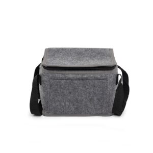 Bolsa térmica em feltro com bolso frontal 6 litros personalizada