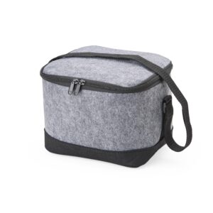 Bolsa térmica em feltro com alça transversal 6 litros personalizada