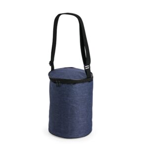 Bolsa térmica cilíndrica em poliéster 6 litros personalizada