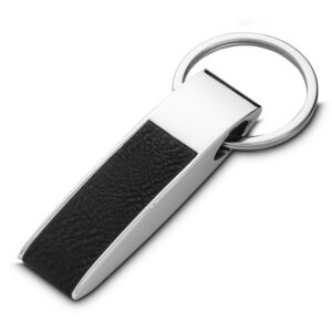 Chaveiro em liga de zinco com PU personalizado