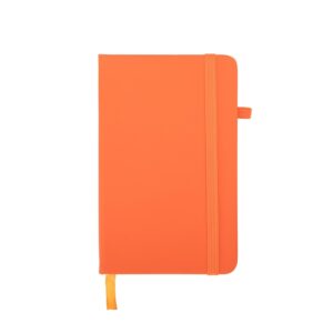 Caderneta de bolso 9x14cm emborrachada com elástico personalizada