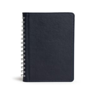 Caderno grande 16x22cm em couro sintético personalizada