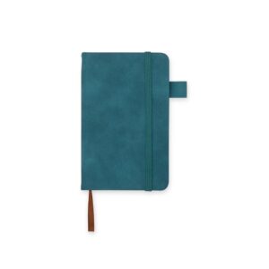 Caderneta de bolso 9x14cm em PU com elástico personalizada