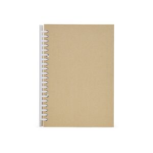 Caderno A5 em kraft com wire-o personalizado