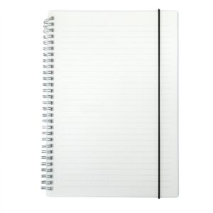 Caderno B5 com capa plástica personalizado