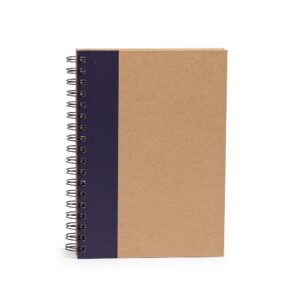 Caderno grande 24x18cm com capa kraft personalizado