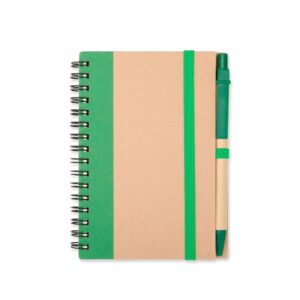 Caderno 14x11cm ecológico em kraft personalizado