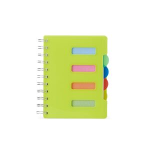 Caderno pequeno 15x12cm com divisórias personalizado